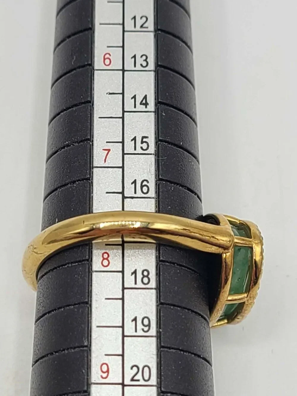 J Crew Jade  Color Stone Ring size 8
